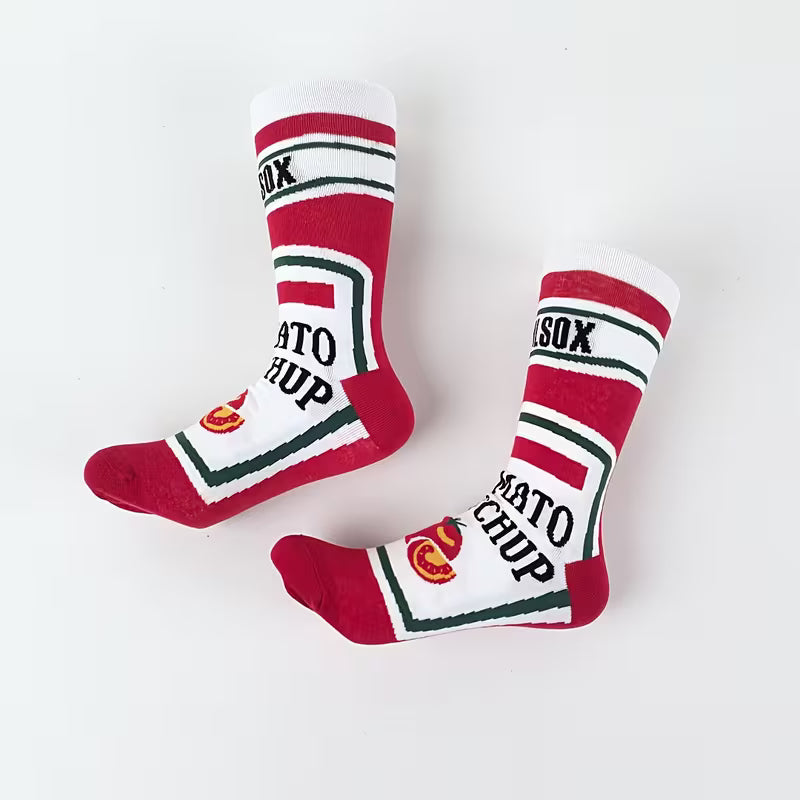 One pair Ketchup Socks