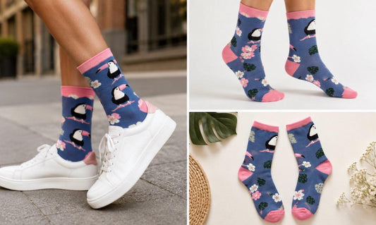 1 pair of crane socks